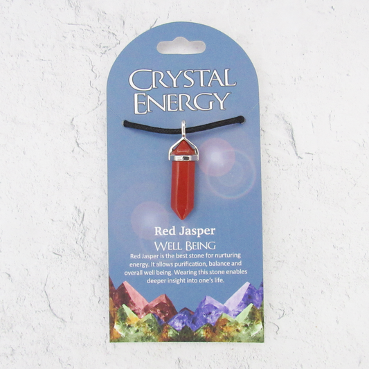 Red Jasper (Well Being) Crystal Energy Pendant