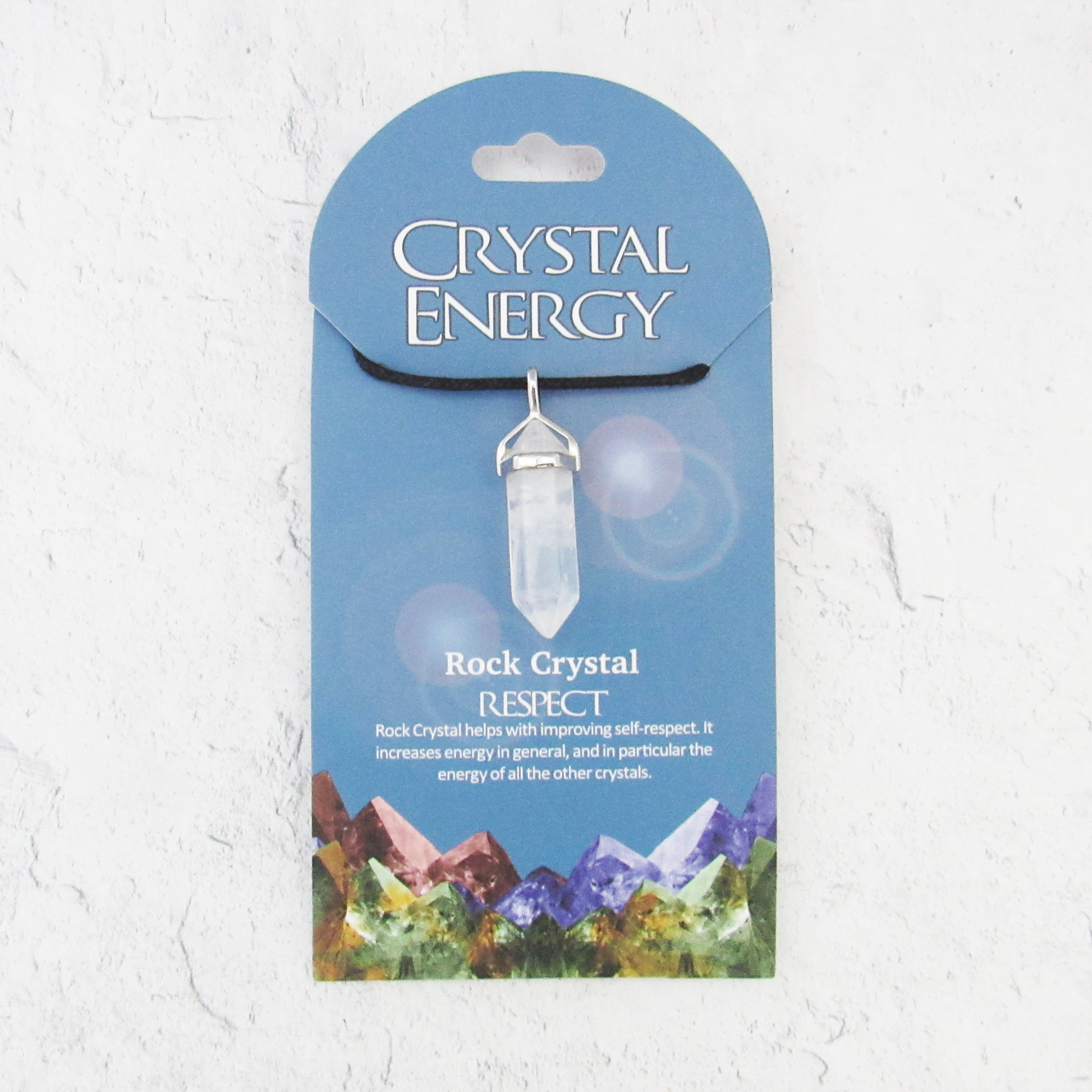 Rock Crystal (Respect) Crystal Energy Pendant