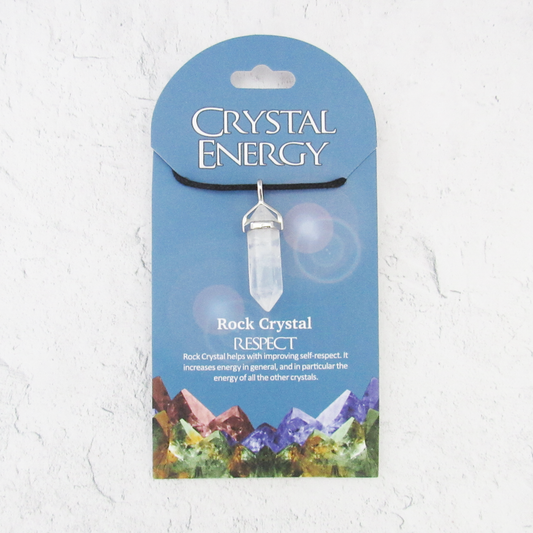 Rock Crystal (Respect) Crystal Energy Pendant