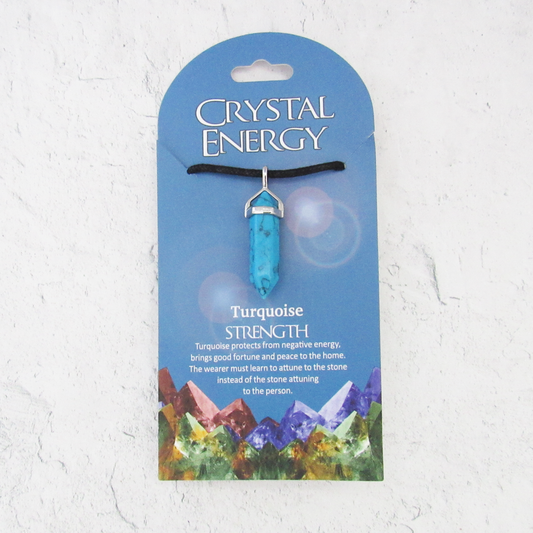 Turquoise (Strength) Crystal Energy Pendant