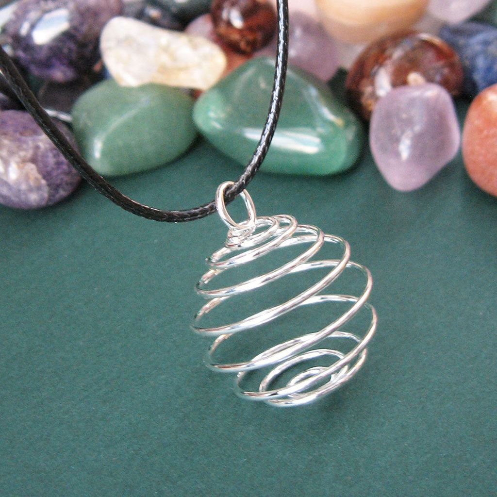 Empty Coil Pendant Necklace