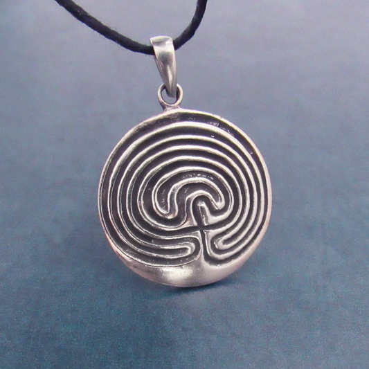 Labyrinth Pewter Pendant