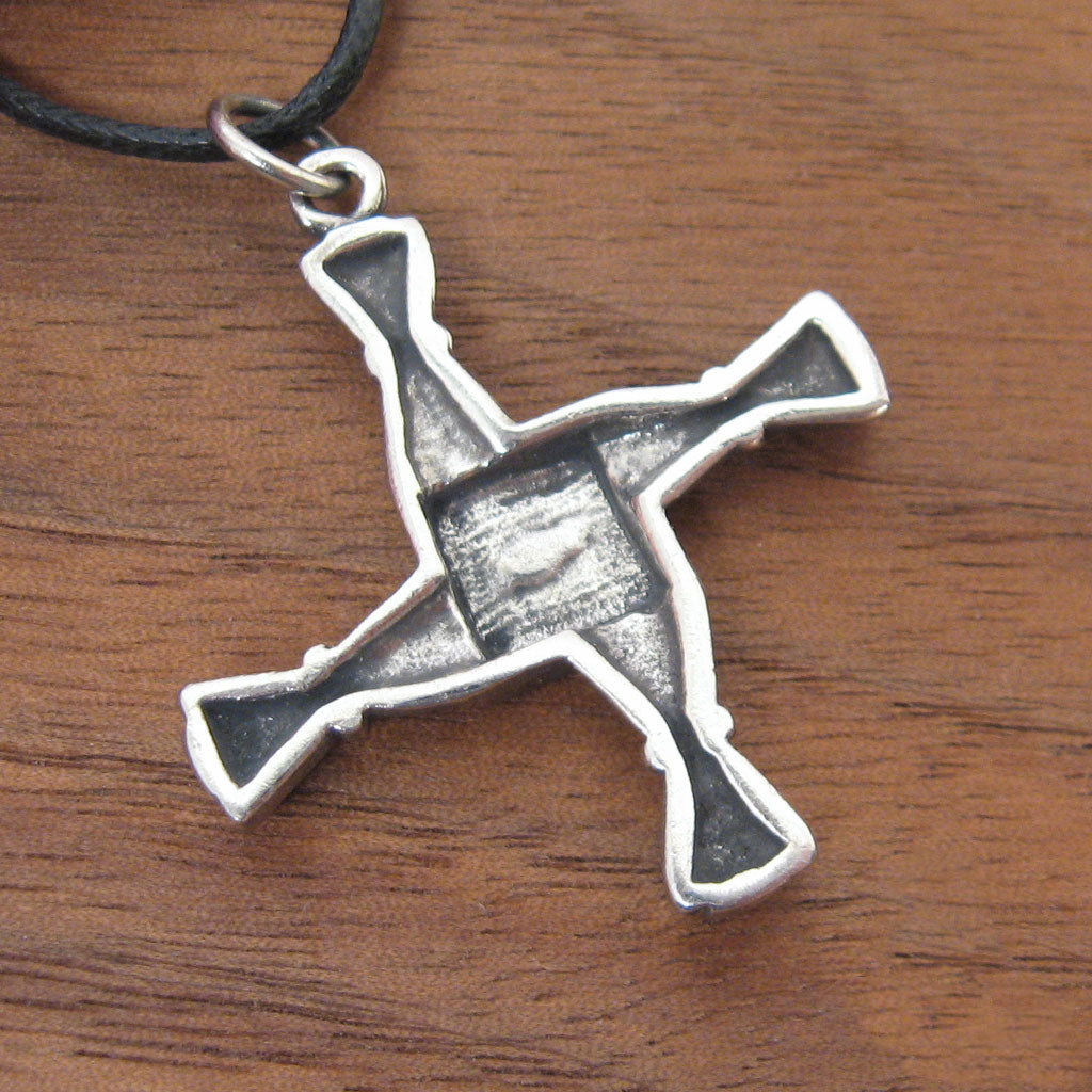 Brigid's Cross Pendant (Pewter)