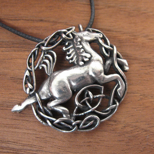 Celtic Unicorn Pendant