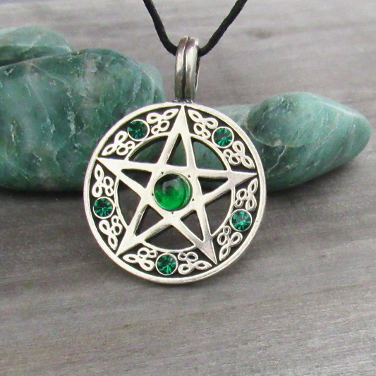 Green Witch's Pentacle Pendant