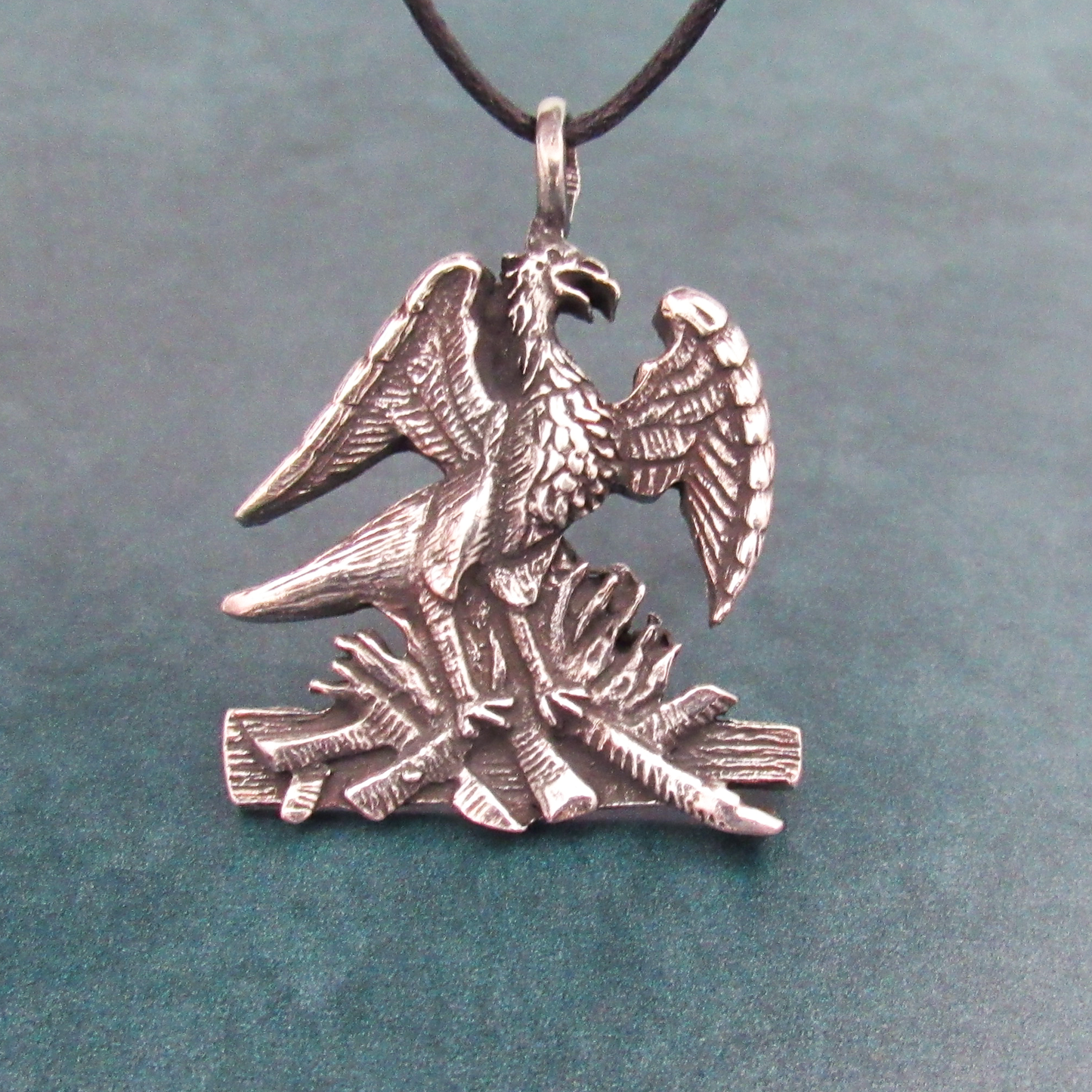 Phoenix Pewter Pendant