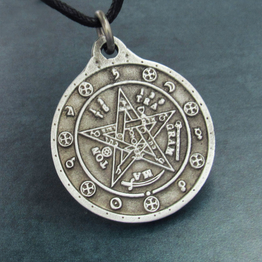 Tetragrammaton Pentagram Talisman (Pewter)