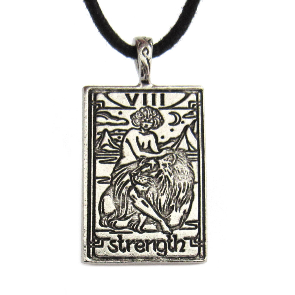 Tarot Card Pewter Pendant - Strength