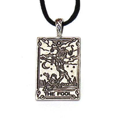 Tarot Card Pewter Pendant - The Fool