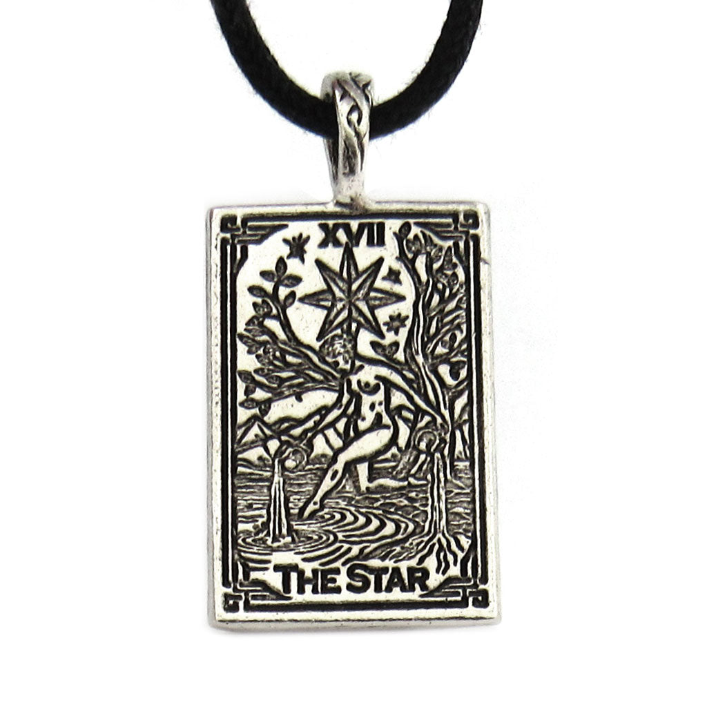 Tarot Card Pewter Pendant - The Star