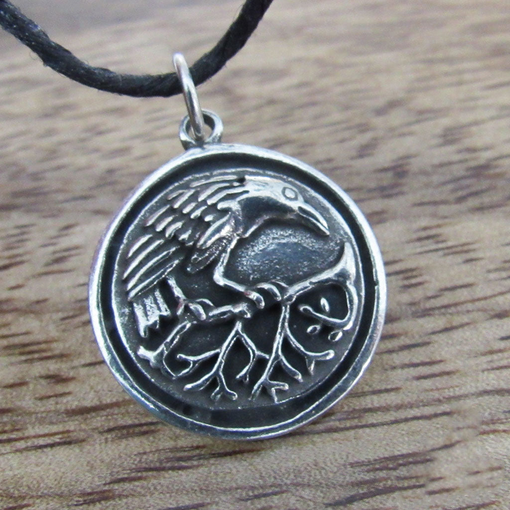 Raven Medallion Amulet