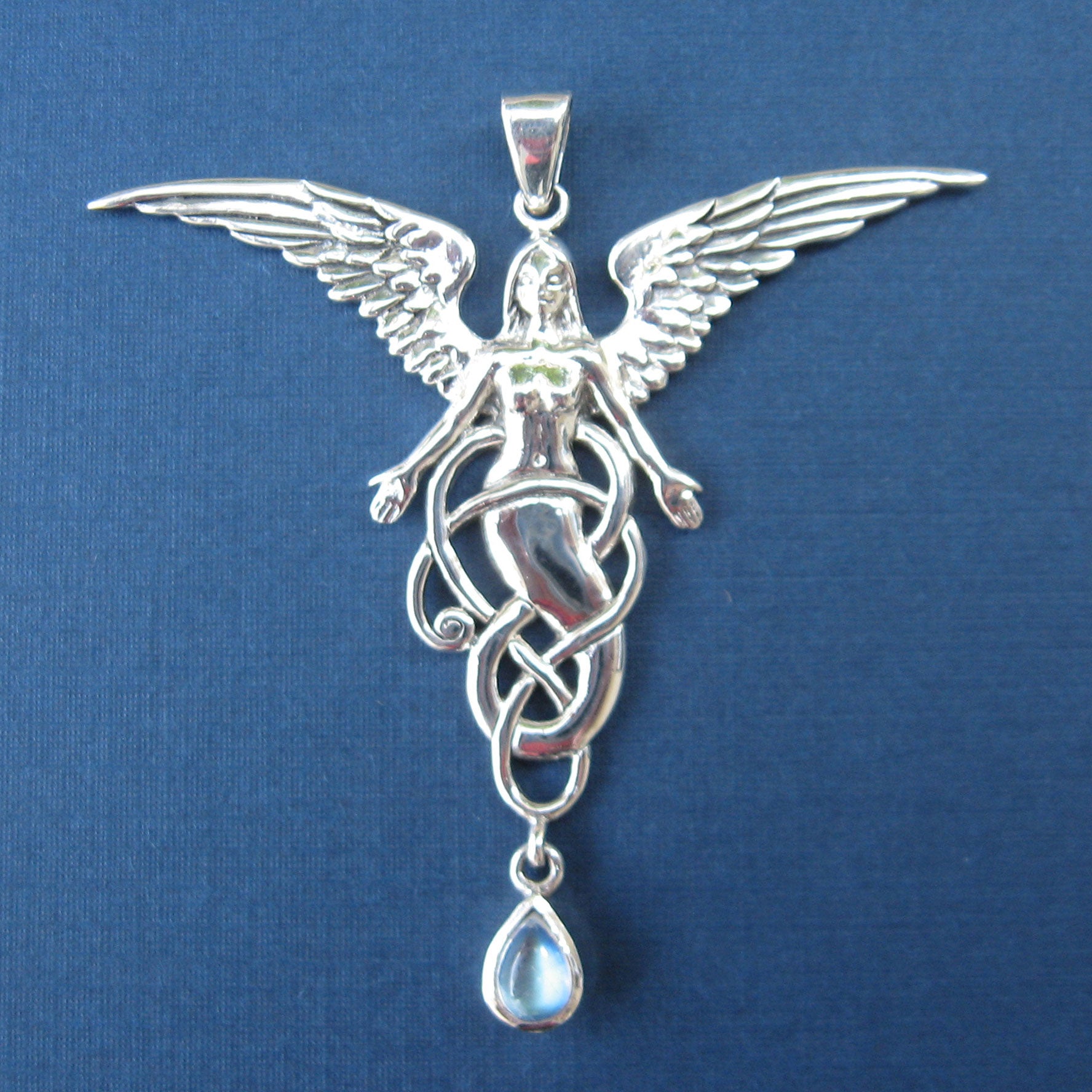 Melusine Pendant (Sterling Silver with Moonstone)