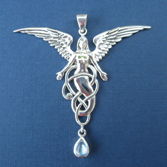 Melusine Pendant (Sterling Silver with Moonstone)