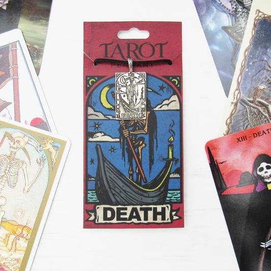 Tarot Card Pewter Pendant - Death