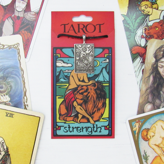 Tarot Card Pewter Pendant - Strength