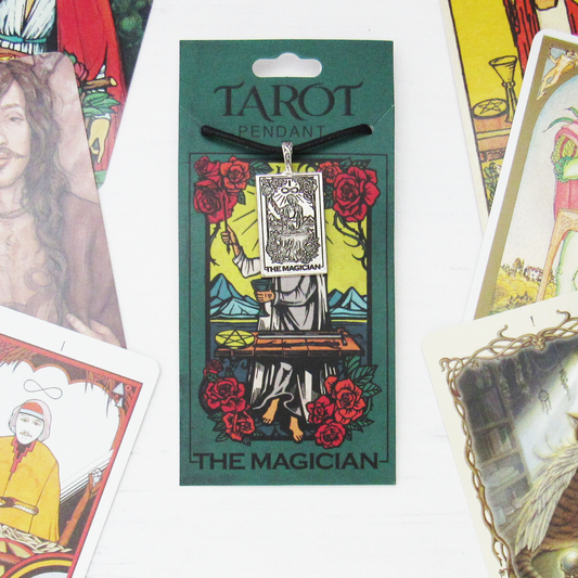 Tarot Card Pewter Pendant - The Magician