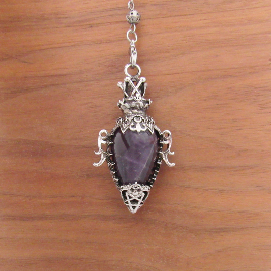 Ornate Amethyst Pendulum