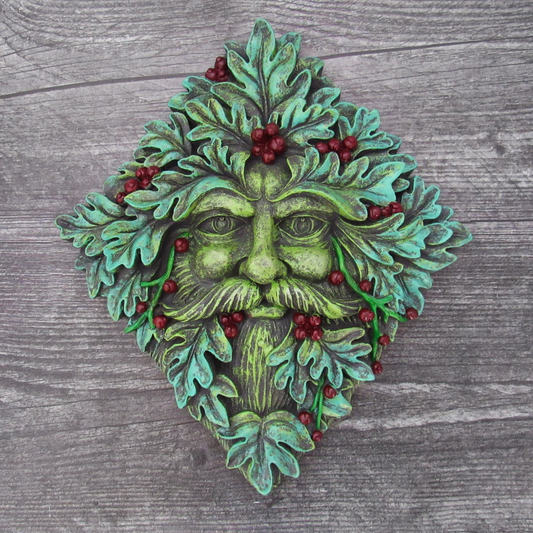 Holly King Green Man Plaque