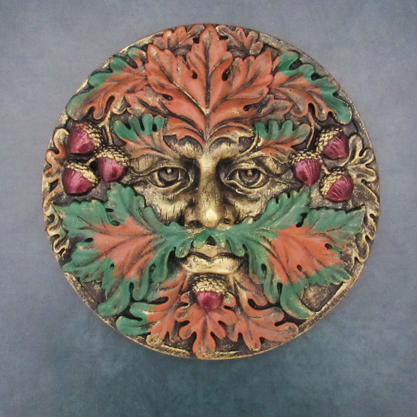 Green Man Seasonal Plaque (Fall)