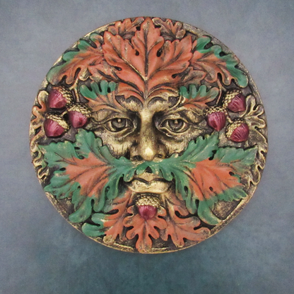 Green Man Seasonal Plaque (Fall)