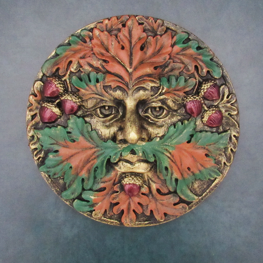 Green Man Seasonal Plaque (Fall)