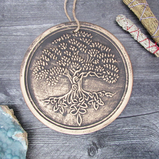 Bronze Terracotta Tree of Life Plaque