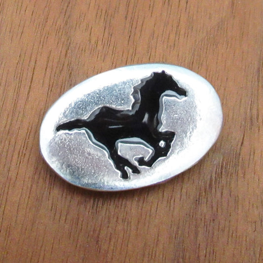 Horse Pewter Pocket Stone