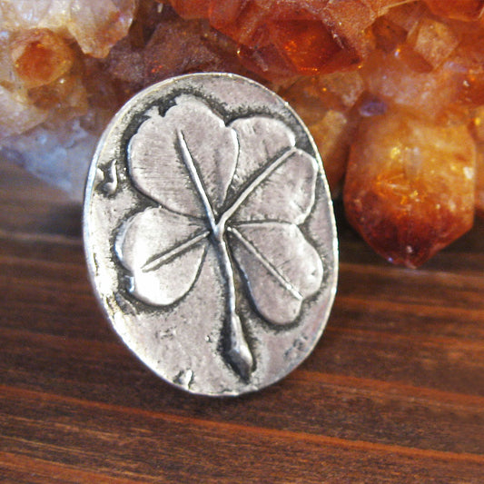 Four-Leaf Clover Pocket Stone