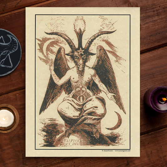 Baphomet Parchment Poster (8.5" x 11")