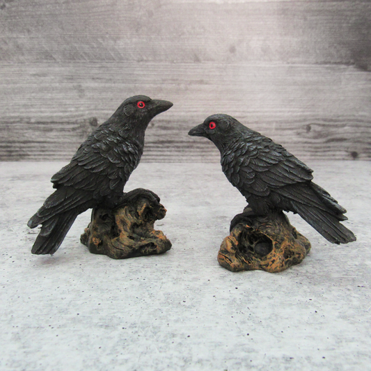 Raven Figurines (Set of 2)