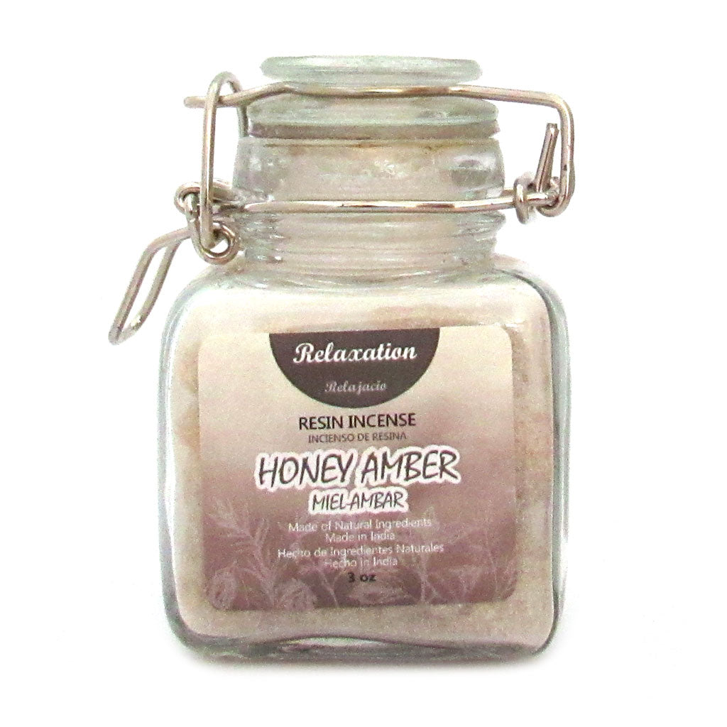 Honey Amber Resin (3 oz) in Glass Jar