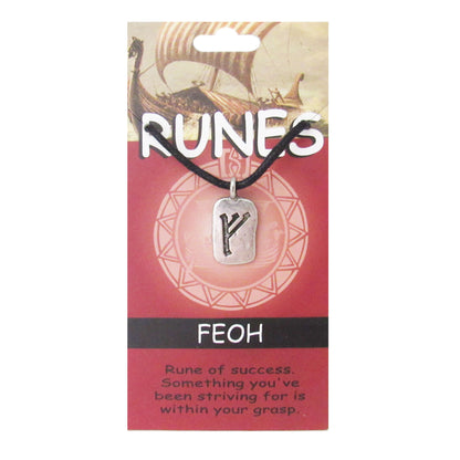 Feoh (Success) Rune Pendant