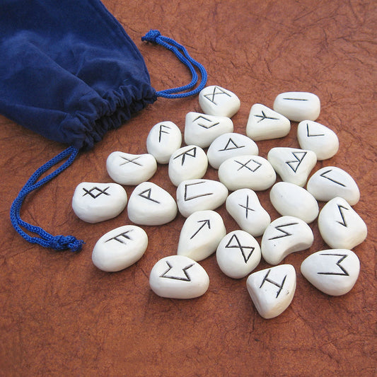 White Resin Rune Set