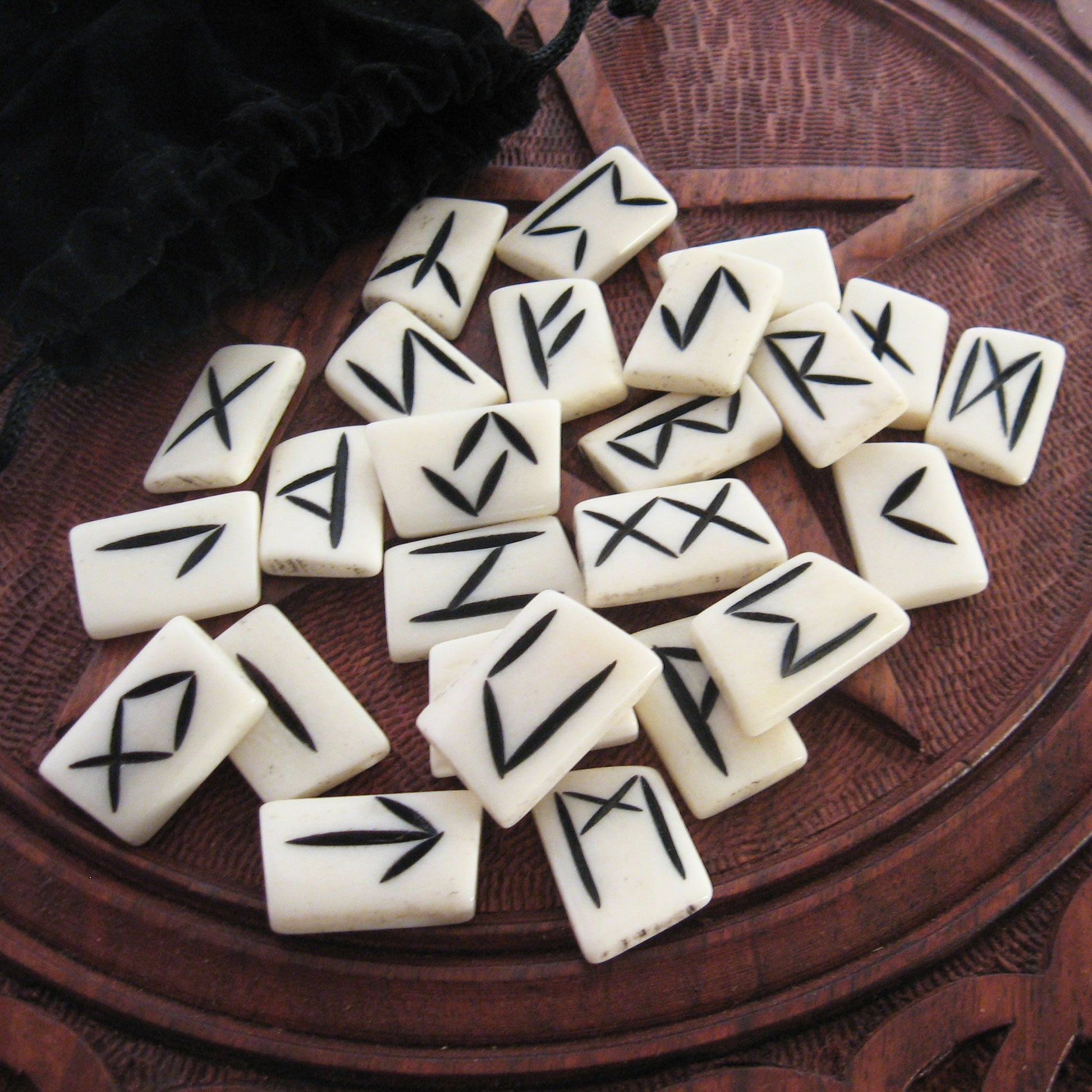 White Bone Rune Set