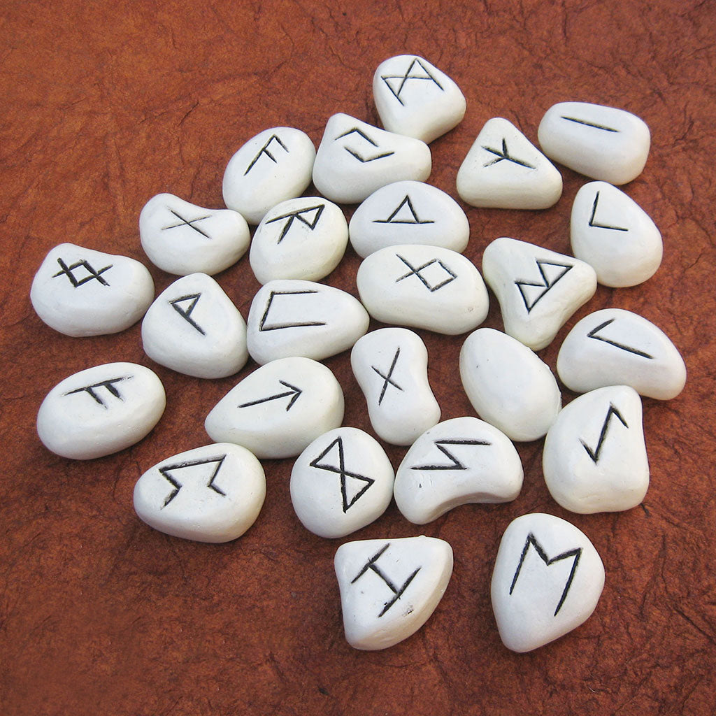 White Resin Rune Set