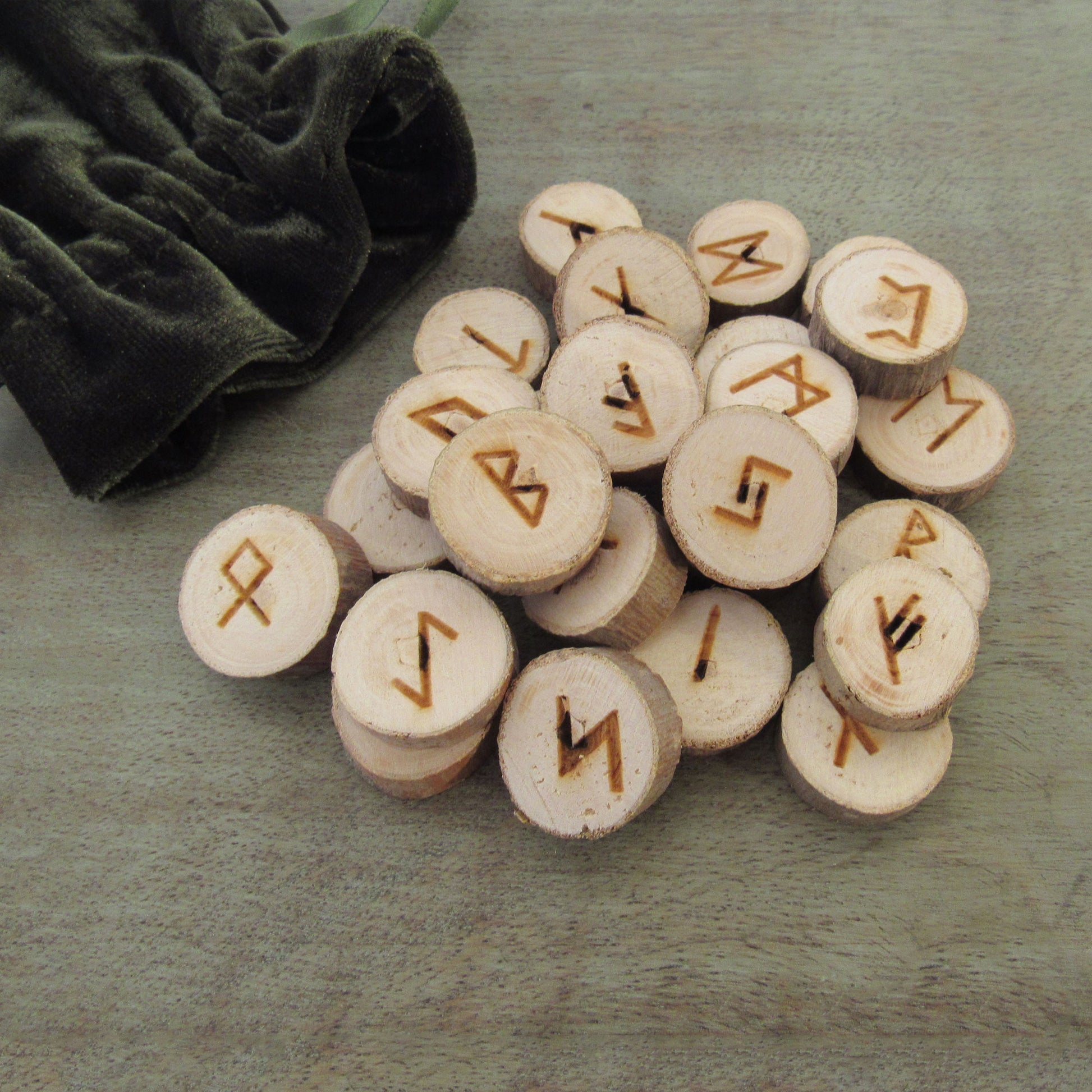 Poplar Wood Rune Set