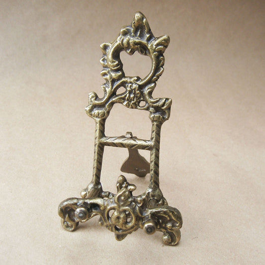 Brass Scrying Mirror Stand