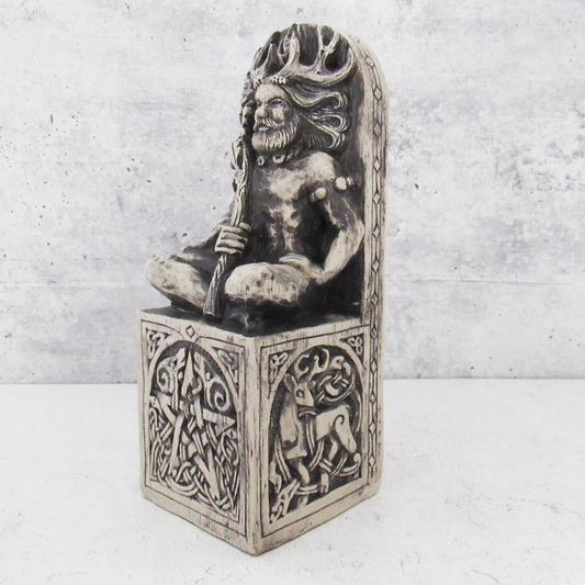 Seated God Statue by Dryad Design (Stone Color)