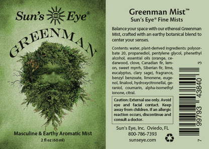 Sun's Eye Greenman Mist (2 oz) - Solstice Edition