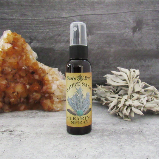 Sun's Eye White Sage Clearing Spray (2 oz)