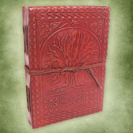 Tree of Life Leather Journal with Cord