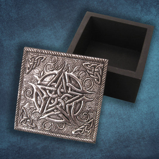 Silver Pentacle Trinket Box