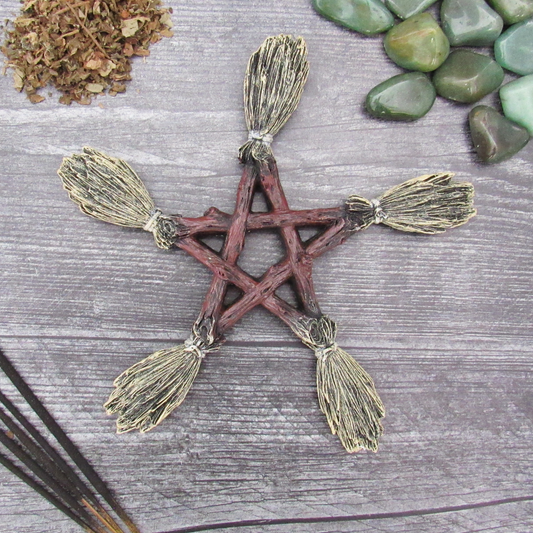 Besom Pentagram Wall Hanging