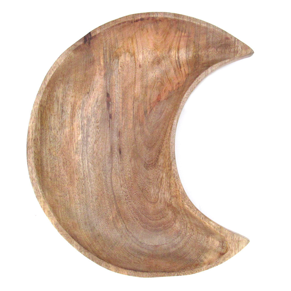 Crescent Moon Wood Bowl (12 Inches)