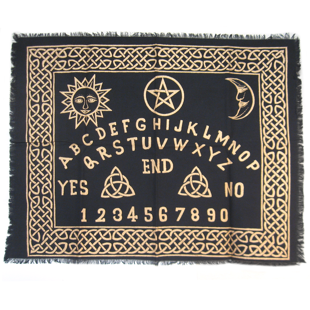 Spirit Board Altar Cloth (Gold and Black)