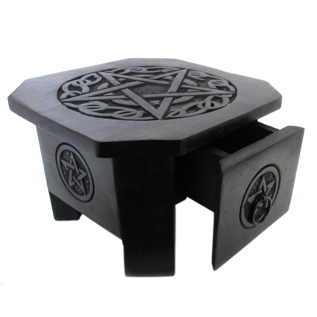 Pentagram Altar Table with Drawer