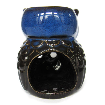 Owl Ceramic Oil Diffuser (Blue/Black)