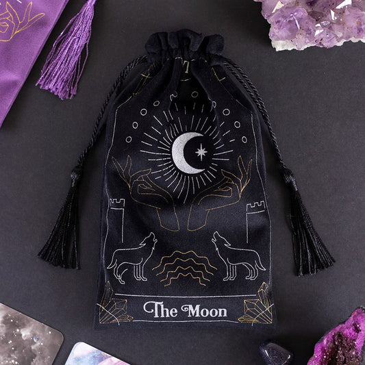 The Moon Drawstring Tarot Bag