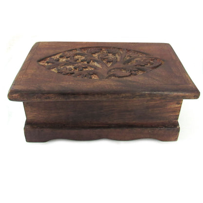 Wood Tree of Life Chest