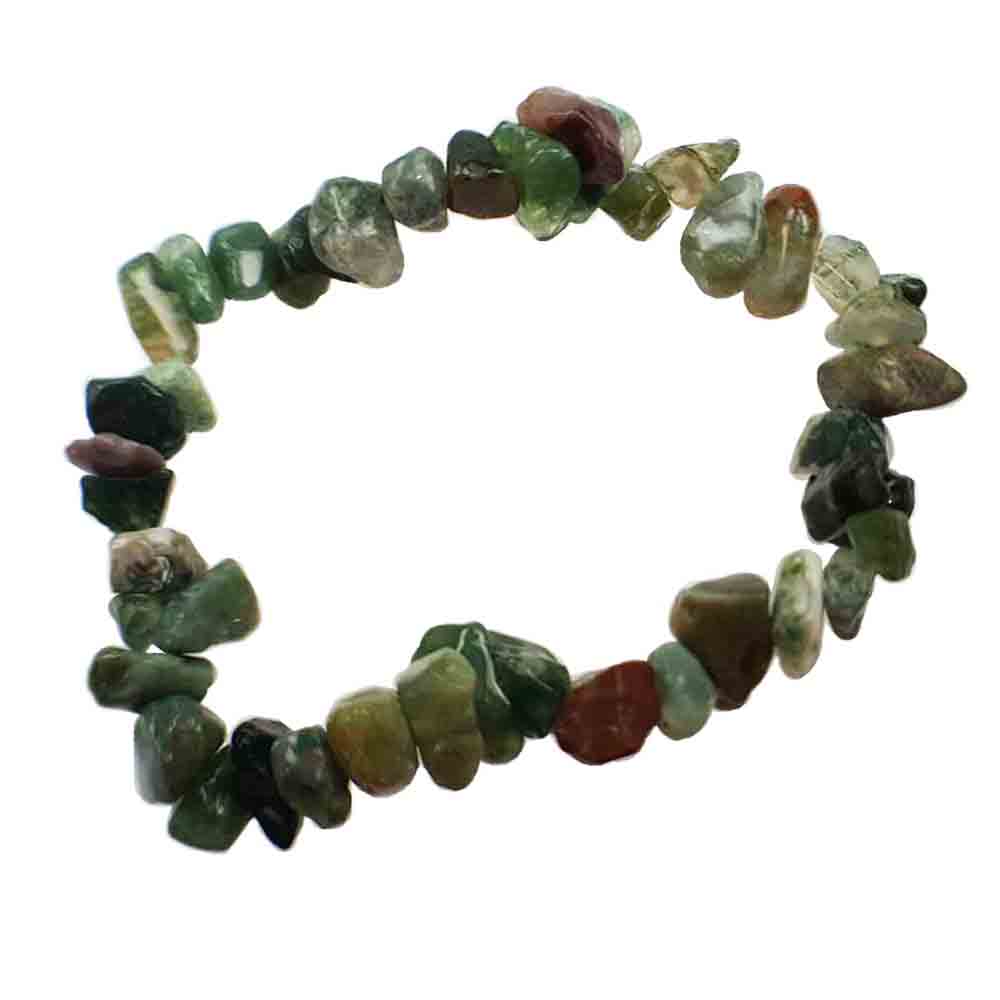 Bloodstone Chip Bracelet